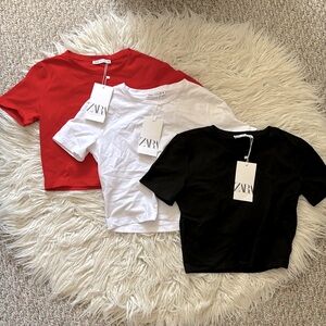 LOT OF 3 Zara crop tops